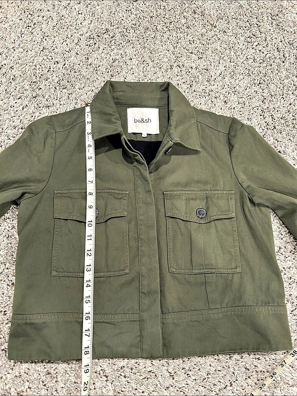 ba&sh Sz 1 Green Elia Jacket - Picture 5 of 15
